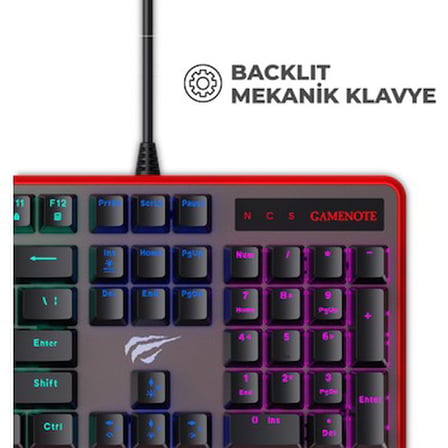 Havit Gamenote KB870L Rgb Backlit Gaming Mekanik