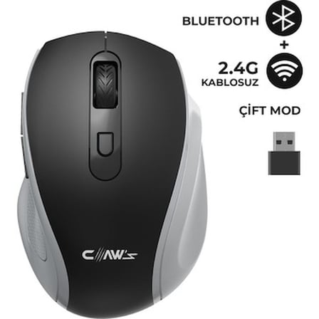 Bluetooth ve 2.4G Modlu Kablosuz Mouse - Kompakt