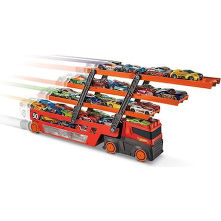 Kırmızı Renkli Mega Tır - Hot Wheels Seti
