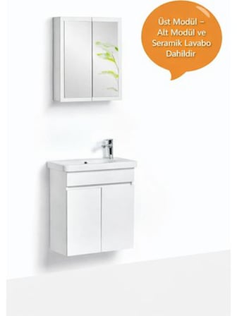 65 cm Kül Gri Banyo, Modern ve Kullanışlı Tasarım