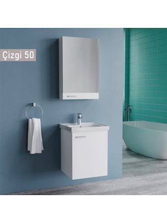 65 cm Kül Gri Banyo, Modern ve Kullanışlı Tasarım