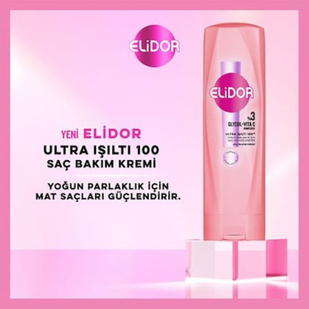 Ultra ışıltı sağlayan saç bakım kremi, 350 ml