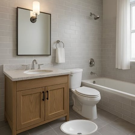 Oval Tezgah Altı Lavabo 37X47 cm ile Şıklık