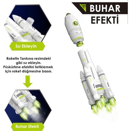 Işıklı Sesli Uzay Roketi Fırlatma Oyunu