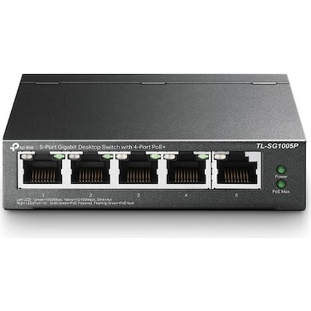 Tp-Link TL-SG1005P 5 Port 4 Port Poe+ 10-100-1000 Mbps Switch Çelik