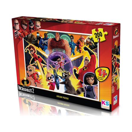 Incredibles 2 Temalı Eğlenceli Yapboz Seti
