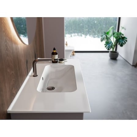 Canlı Turkuaz Renkli Etajerli Lavabo 80x47 cm Ekstra Depolama Alanı