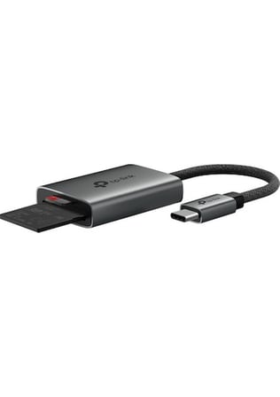 TP-Link UA440C | USB 3.0 Type-C SD & microSD Kart Okuyucu | 312MB/s UHS-II Hız | Çift Kart Okuma/Yazma | 2TB’a Kadar Destek | Tak & Çalıştır | Dayanıklı Alüminyum Kasa