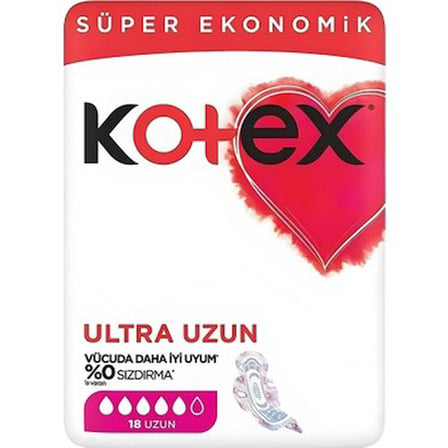Ultra Uzun Hijyenik Ped, 18 Adet Ekonomik Paket İçerir