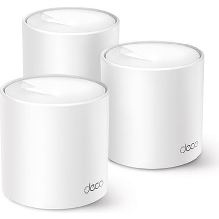 TP-Link Deco X10 (3-Pack) | Wi-Fi 6 Mesh Sistemi | AX1500 Mbps Hız | Fiber Uyumlu | Çift Bant |