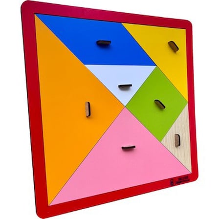Ahşap Mega Tangram, Eğitici Oyun ve Eğlence