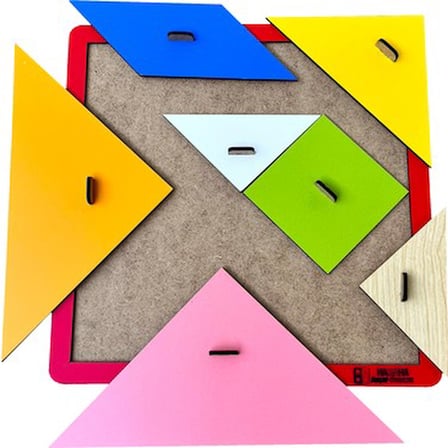 Ahşap Mega Tangram, Eğitici Oyun ve Eğlence