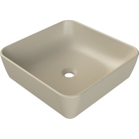 Mat Kapuçino Renk, 46x46 cm Seramik Lavabo