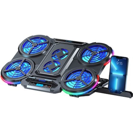6x Büyük Turbo LED Fan - 10 Mod RGB Aydınlatma