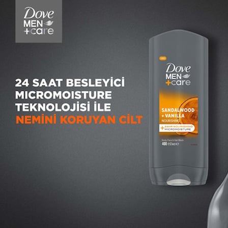 Vücut, yüz ve saç için 3'ü 1 arada duş jeli, 400 ml