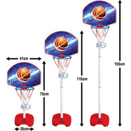 Ayarlanabilir Basket Potası ve Top Seti - Eğlenceli Tasarım ile