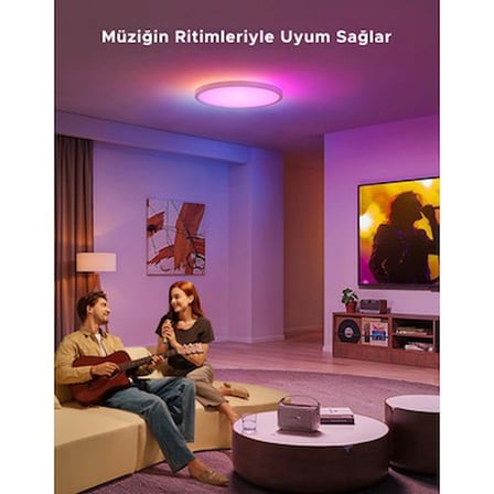 Yuvarlak 30 cm Tavan Armatürü ile Renk Seçenekleri