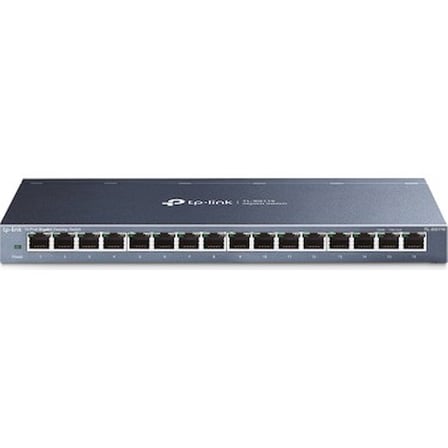 16 Port Çelik Switch, 10-100-1000 Mbps Hız ile Verimli Bağlantı