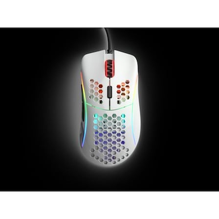 Parlak Beyaz RGB Kablolu Oyuncu Mouse, Yüksek Performans ve Estetik Tasarım