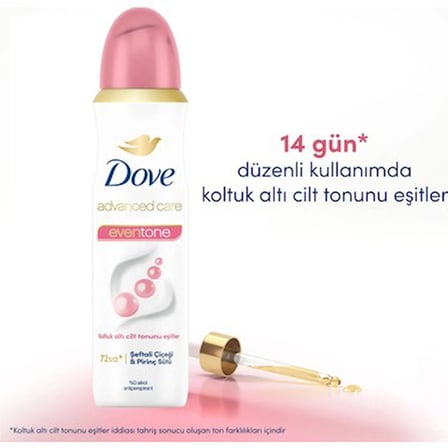 Kadınlar için 72 saat koruma sunan sprey deodorant, 150 ml