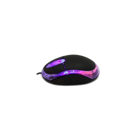 Siyah Mavi Işıklı Optik Mouse, Ergonomik Tasarım