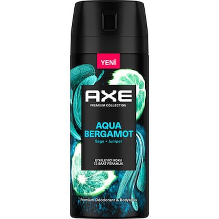 Axe Premium Collection Erkek Sprey Deodorant Aqua Bergamot 150