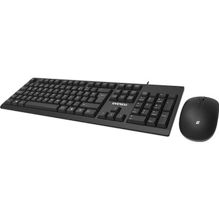 Siyah USB Combo Klavye ve Mouse Seti, Standart Tasarım