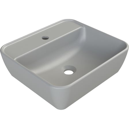 Mat Gri Lavabo, 46x42 cm Modern Tasarım