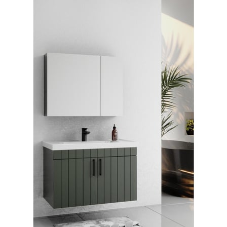 80 cm Lake Yeşil Banyo ile Modern Tasarım