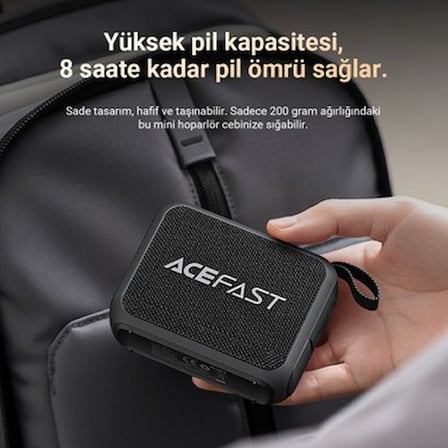 Taşınabilir Bluetooth Hoparlör ile 8 Saat Kullanım Süresi