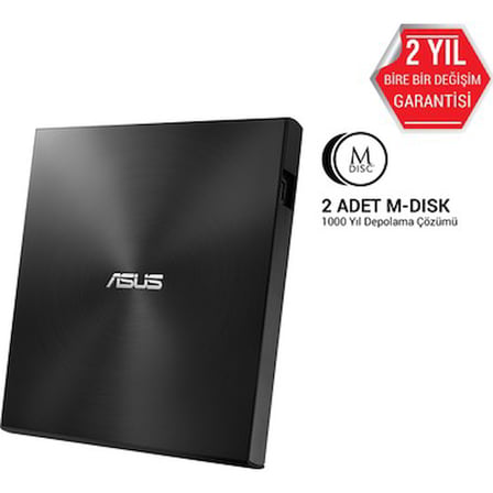 Asus ZenDrive U7M 1000 Yıl M-Disc, USB 2.0 destekli Harici DVD Yazıcı (SDRW-08U7M-U)