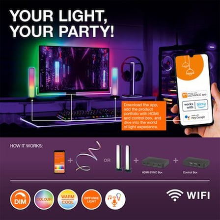 İki Parçalı LED Ampul Seti, Akıllı Tasarım