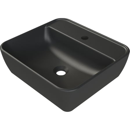 Siyah Renkli 46x42 cm Lavabo Tasarımı