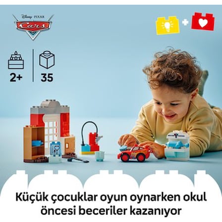 Disney ve Pixar Temalı Arabalar Garajı Oyun Seti - 2+ Çocuklar için