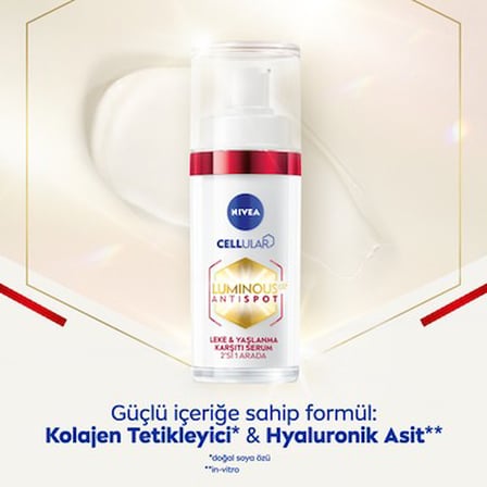 Hyaluronik Asit ve Kolajen Tetikleyici Leke Karşıtı Cilt Serumu
