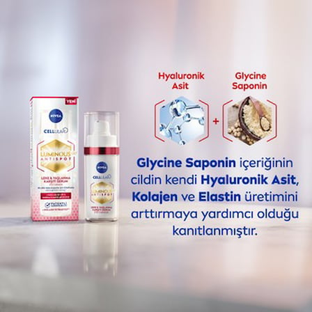 Hyaluronik Asit ve Kolajen Tetikleyici Leke Karşıtı Cilt Serumu