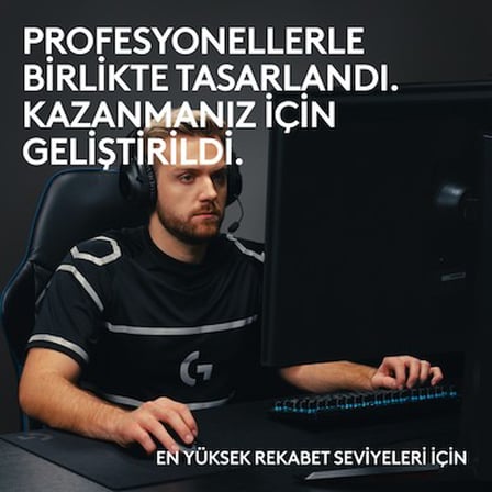 Logitech G PRO X TKL LIGHTSPEED Kablosuz LIGHTSYNC RGB PBT tuş başlıkları ile İngilizce Oyun