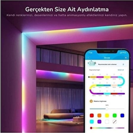 Wi-Fi+ Bluetooth LED Şerit, 5m Uzunlukta