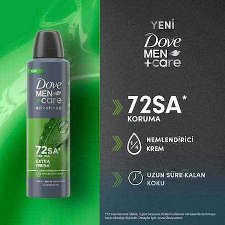 150 ml Extra Fresh Erkek Deodorant, 72 Saat Koruma Sağlar