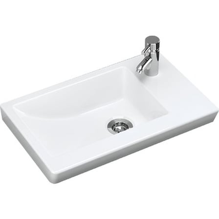 28x45 cm Beyaz Dikdörtgen Lavabo için Etajer Modelleri