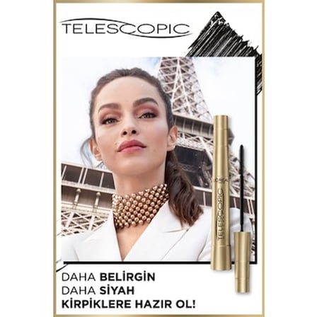 Suya ve Tere Dayanıklı Siyah Maskara, Uzatma Etkili