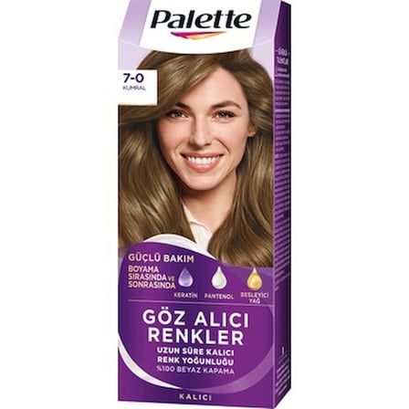 Palette Göz Alıcı Renkler 7-0 Kumral Pentanol & Besleyici Yağ İçeren Saç Boyası 115