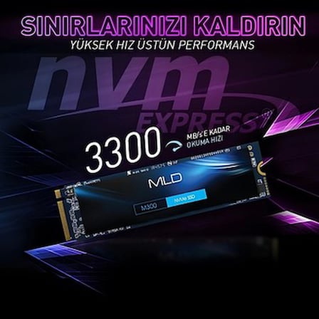 500GB NVMe SSD, Yüksek Hızda Veri Transferi