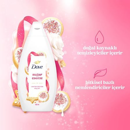 450 ml Şekerli Kokuya Sahip Duş Jeli, Nemlendirici ve Ferahlatıcı