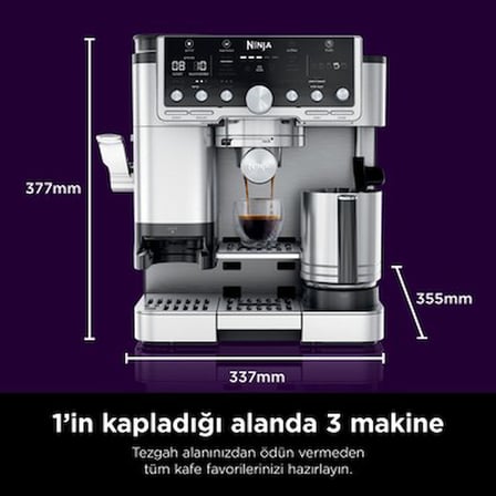 1650 W Güçte Yüksek Basınçlı Espresso Makinesi ile Zengin Lezzetler