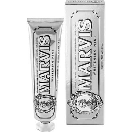 Marvis Whitening Beyazlatıcı Diş Macunu - Güçlü Temizlik ve Plak Önleyici Etki, 85 ml, Nane