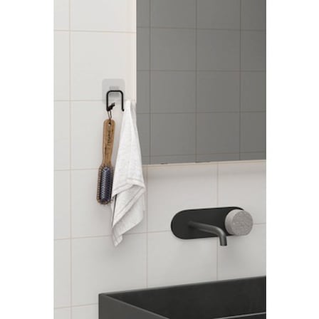 Metal Askılık, 2'li Çift Kancalı Banyo Mutfak Askısı ile Pratik Kullanım