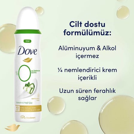 Alüminyum İçermeyen Salatalık ve Yeşil Çay Özlü Deodorant