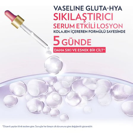 200 ml vücut losyonu, gluta-hya serum ile etkili bakım sağlar