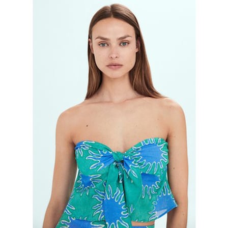 Mango Düğüm Desenli Bandeau